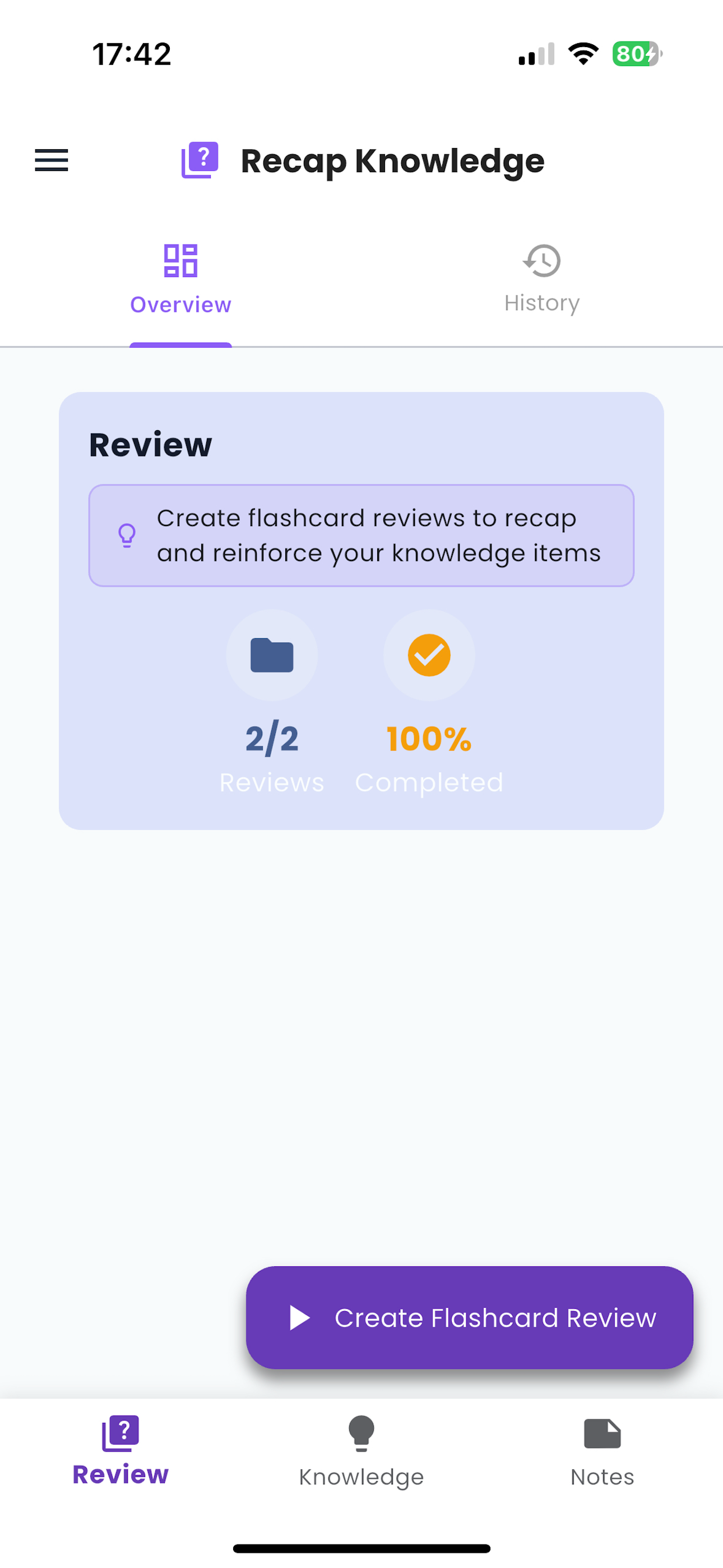 Manage your flashcard collections